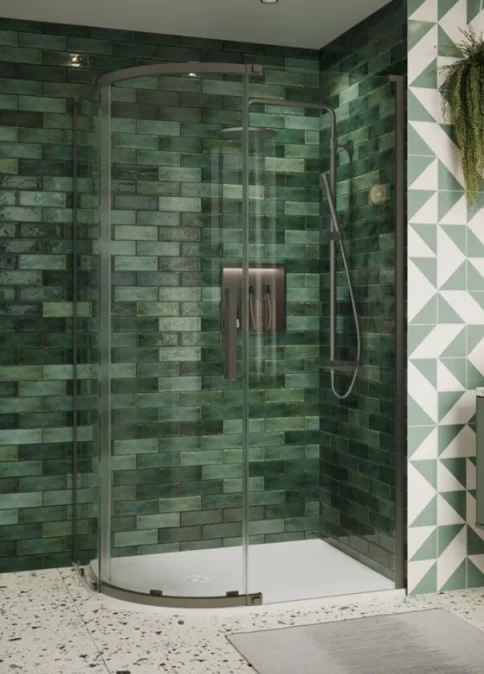 Crosswater Asura 8mm Quadrant Door 1200 X 900 Slate product image - Image 1