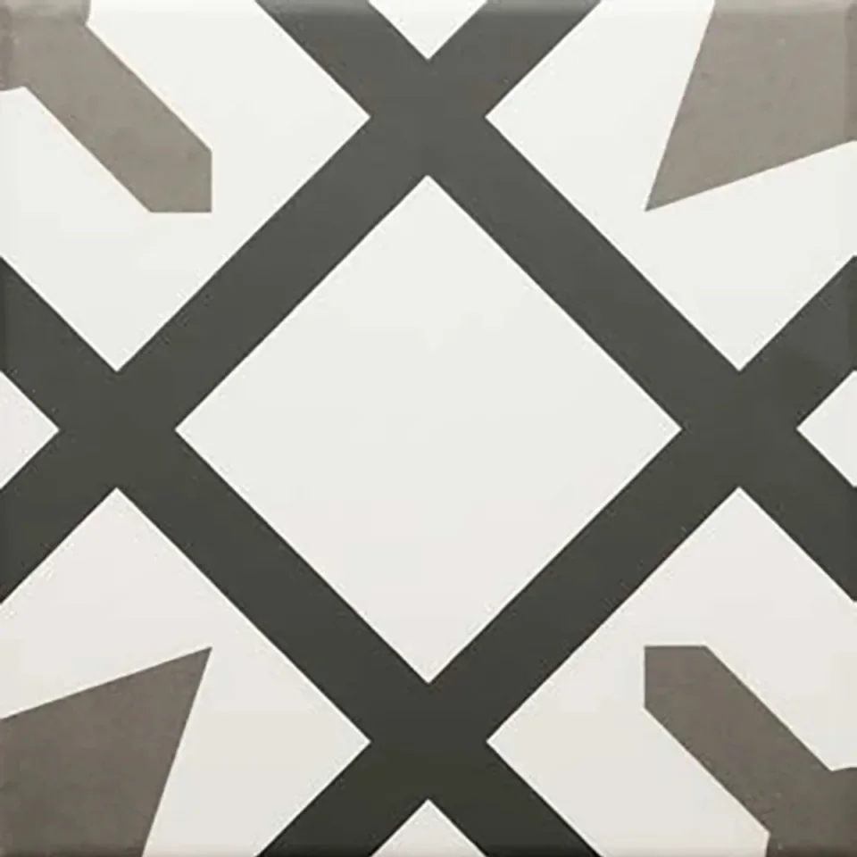 European Tiles Charme Patterned Floor Tile 20x20cm  detail view - Image 2