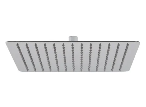 Vado Aquablade Single Function Easy Clean Slim Line Square Shower Head, 300mm (12") Chrome detail view - Image 2