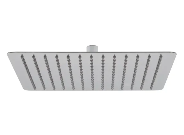Vado Aquablade Single Function Easy Clean Slim Line Square Shower Head, 300mm (12") Chrome detail view - Image 2
