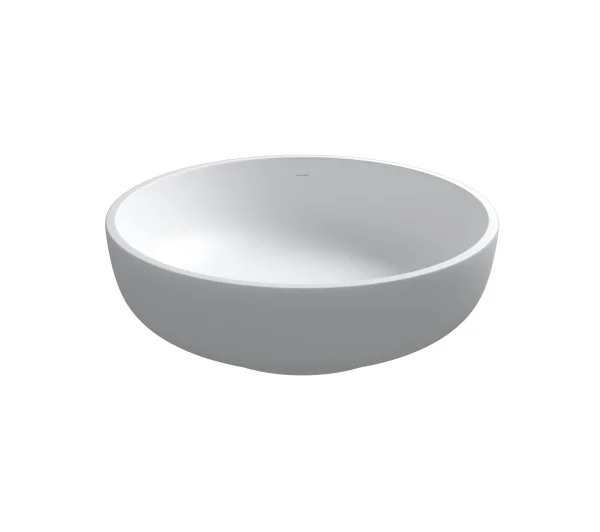 StoneKAST Oasis Double Ended Freestanding Bath 1350 x 1350mm Matt White