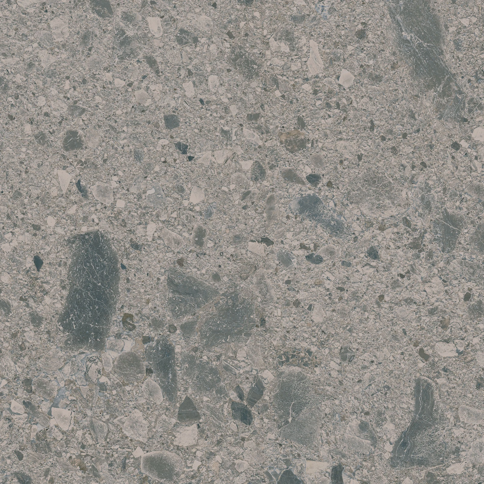 European Tiles Terrazzo Grey 6mm 120 X 120 Rectified Matte Tile