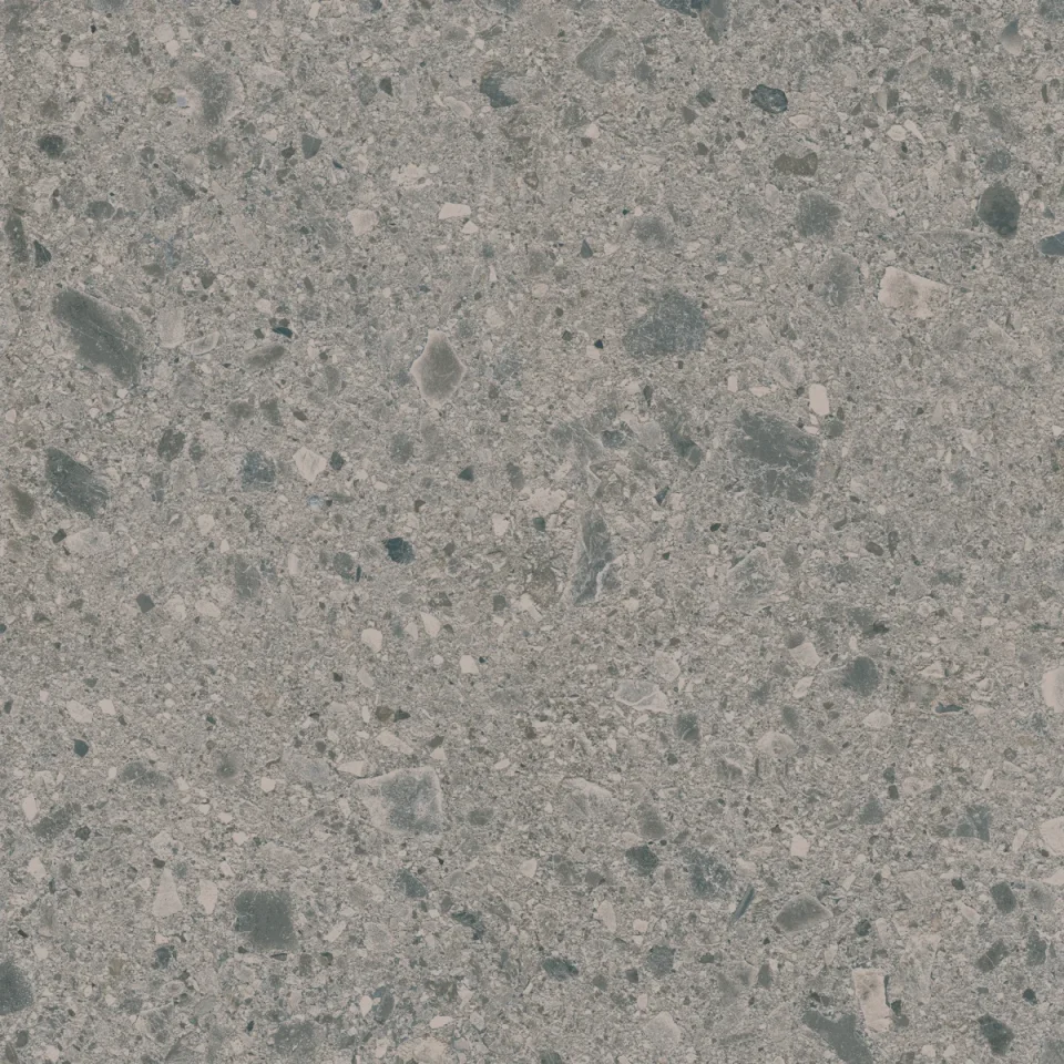 European Tiles Terrazzo Grey 6mm 120 X 120 Rectified Matte Tile detail view - Image 8