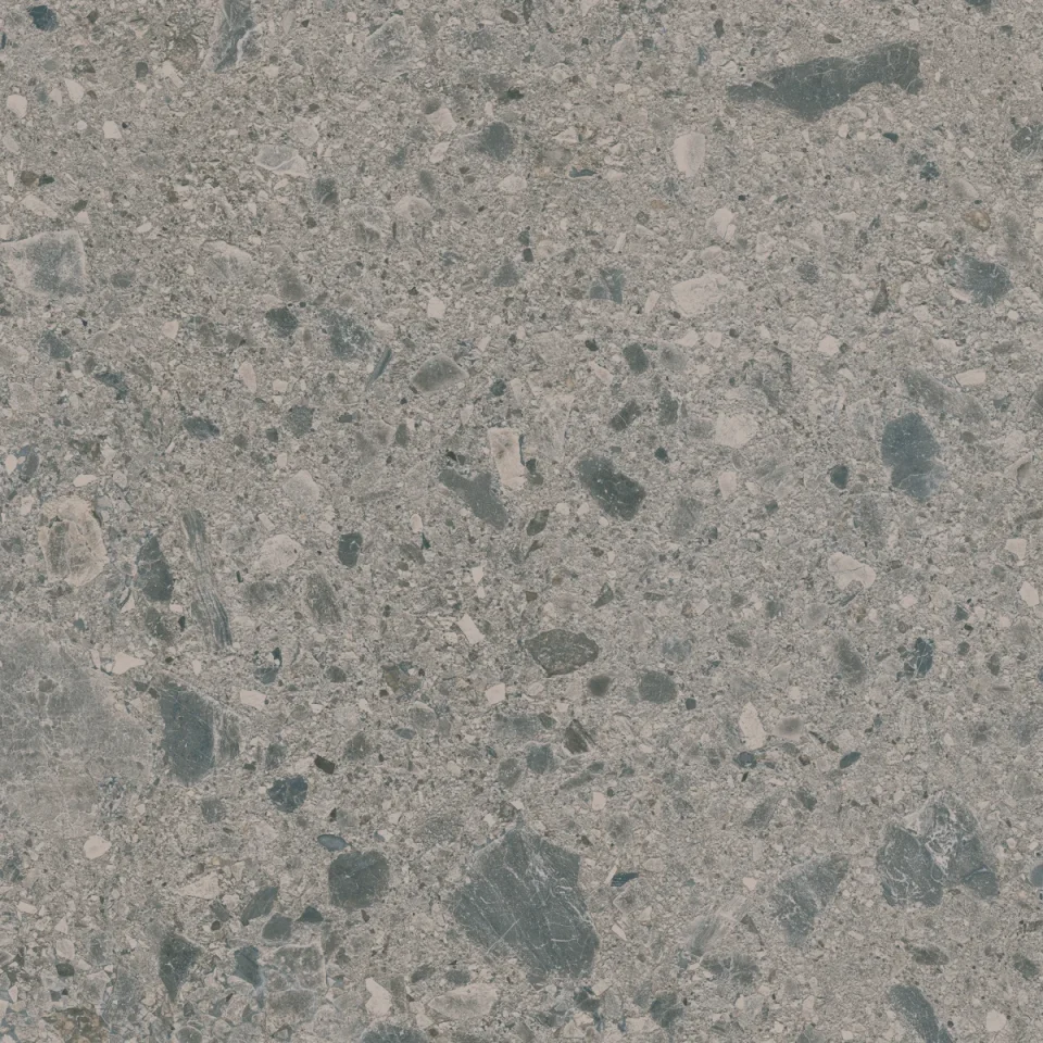 European Tiles Terrazzo Grey 6mm 120 X 120 Rectified Matte Tile detail view - Image 9
