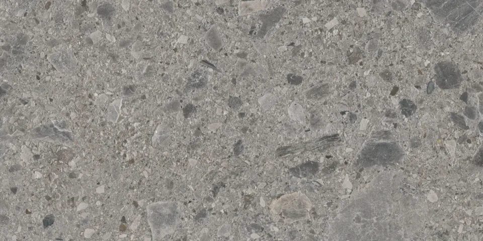 European Tiles Terrazzo GREY 120 X 60 Rectified Matte Tile detail view - Image 3