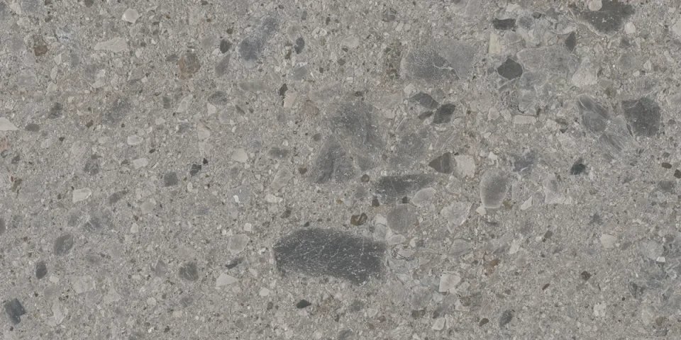 European Tiles Terrazzo GREY 120 X 60 Rectified Matte Tile detail view - Image 5
