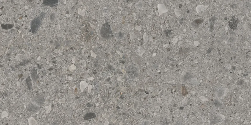 European Tiles Terrazzo GREY 120 X 60 Rectified Matte Tile detail view - Image 10