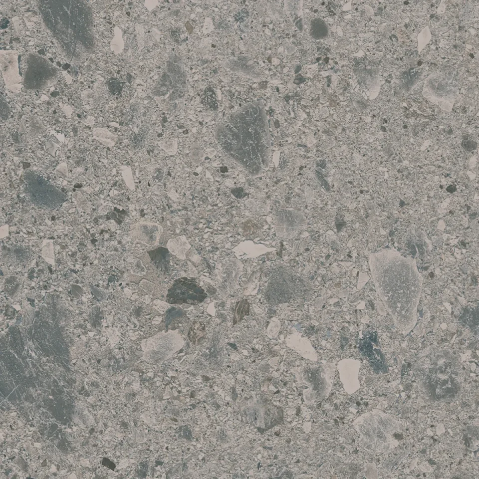 European Tiles Terrazzo GREY 80 X 80 Rectified Matte Tile detail view - Image 2