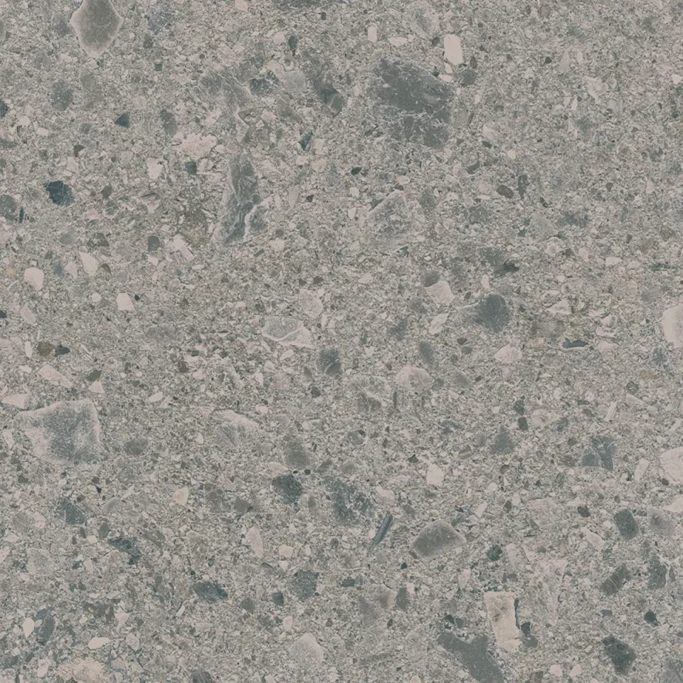 European Tiles Terrazzo GREY 80 X 80 Rectified Matte Tile detail view - Image 3