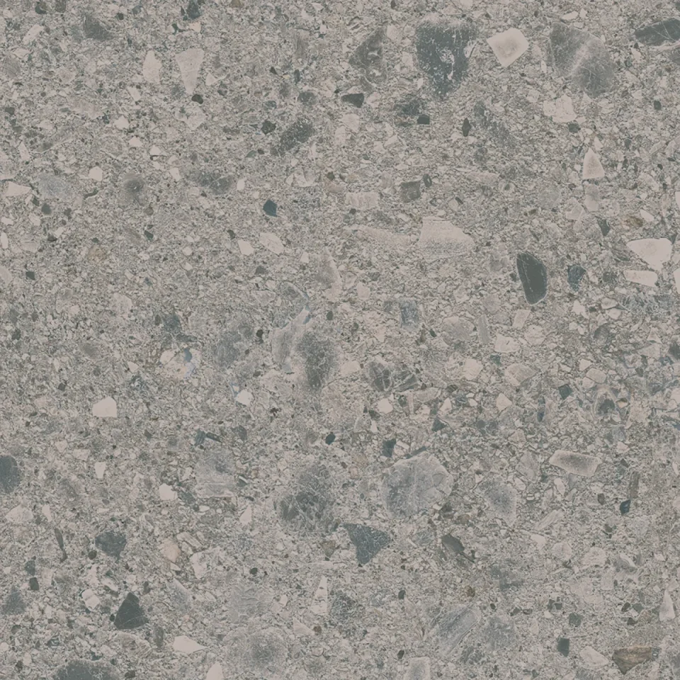 European Tiles Terrazzo GREY 80 X 80 Rectified Matte Tile detail view - Image 4
