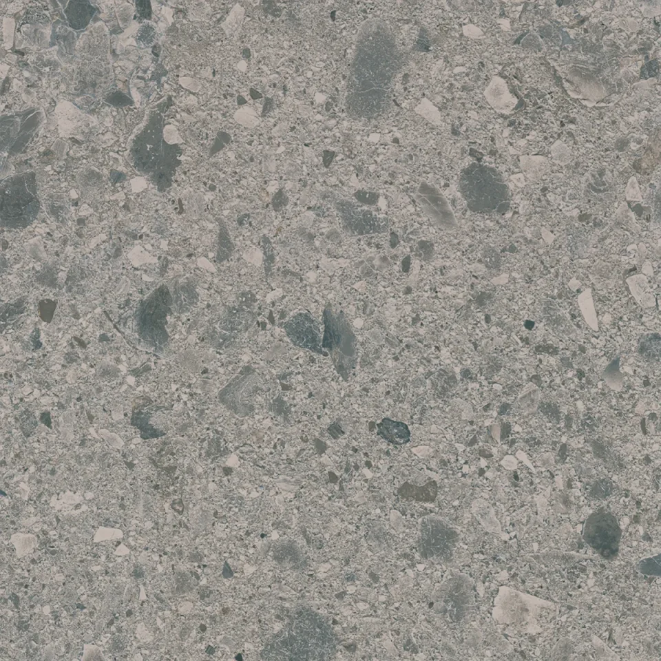 European Tiles Terrazzo GREY 80 X 80 Rectified Matte Tile detail view - Image 7