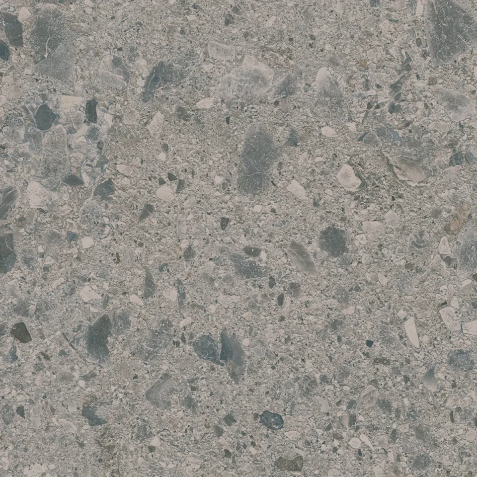 European Tiles Terrazzo GREY 80 X 80 Rectified Matte Tile detail view - Image 8