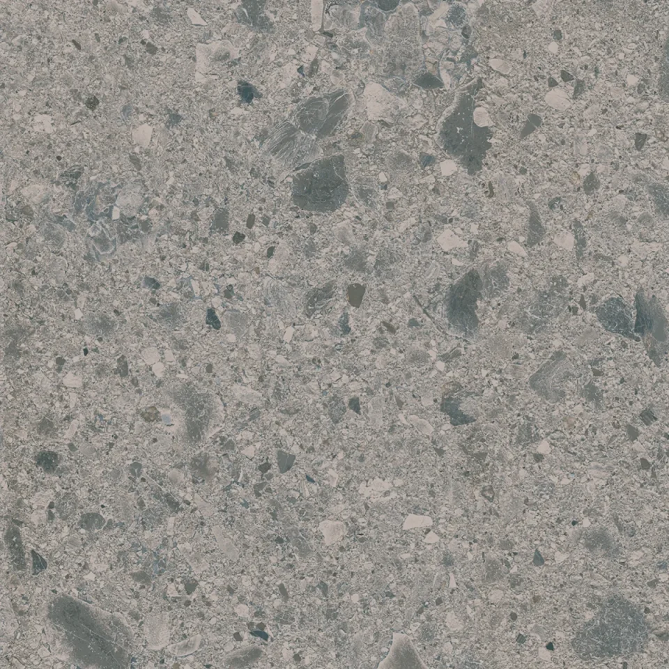 European Tiles Terrazzo GREY 80 X 80 Rectified Matte Tile detail view - Image 9