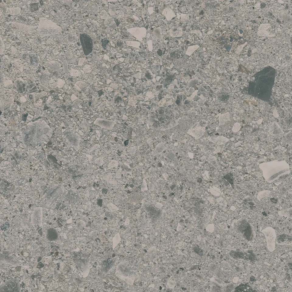 European Tiles Terrazzo GREY 80 X 80 Rectified Matte Tile detail view - Image 11