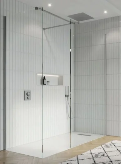 Crosswater Gallery 10 Panel 2000x700 Clear product image - Image 1