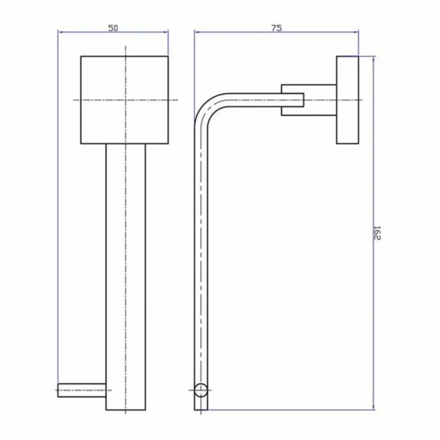 Crosswater Zeya Toilet Roll Holder Chrome detail view - Image 3