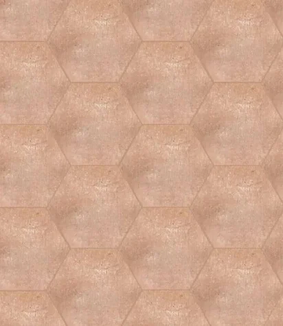 European Tiles Cotto Terracotta Matt Porcelain Hex Floor Tile 15x17.3cm detail view - Image 2