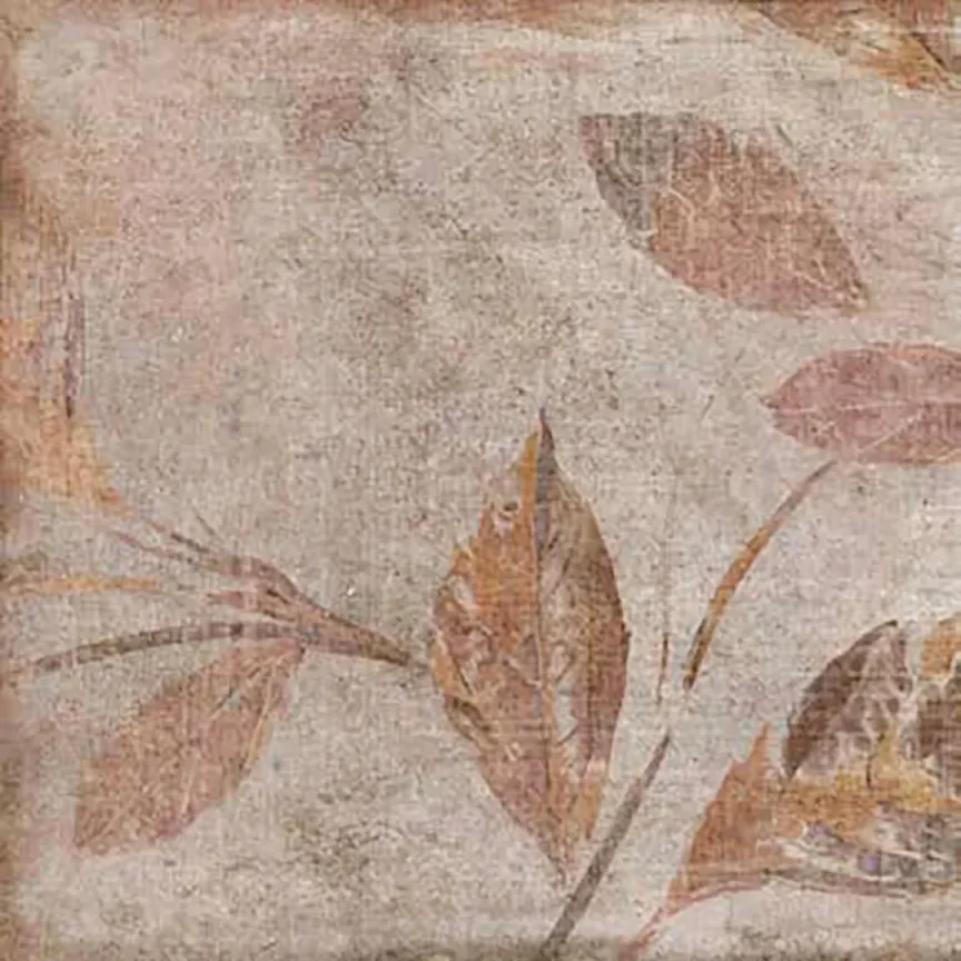 European Tiles Cotto Floral Decor Terracotta Matt Porcelain Floor Tile 20x20cm detail view - Image 5
