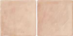 European Tiles Manual Salmon Pink Matt Porcelain Wall & Floor Tile 10x20cm