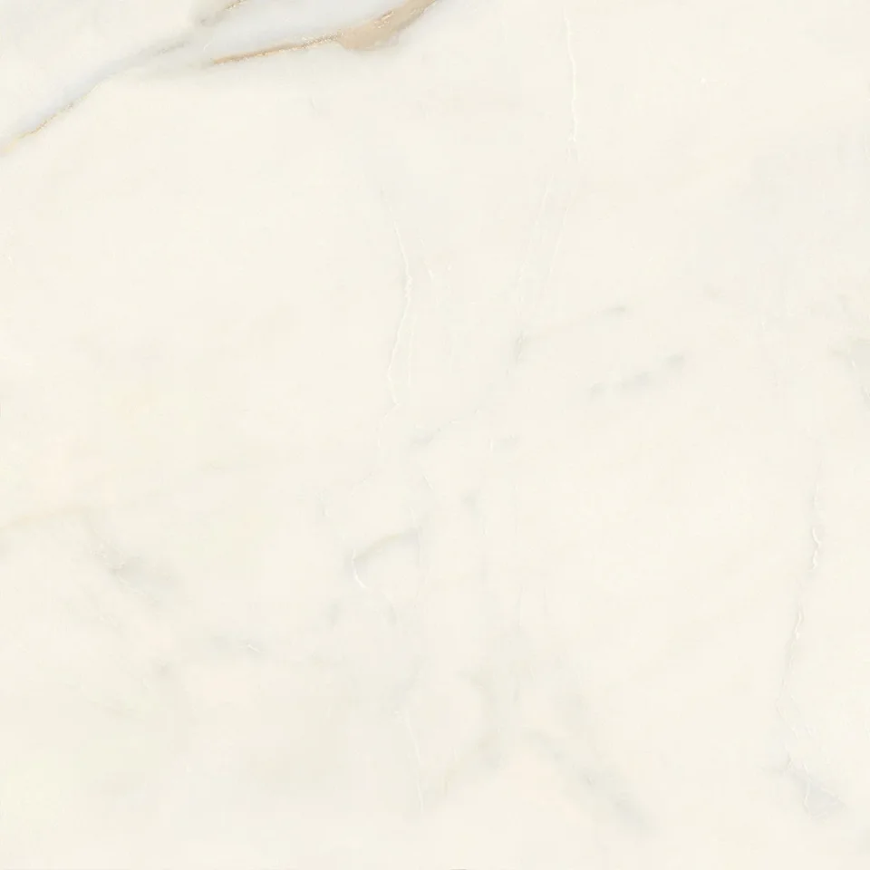 European Tiles Calacatta Top White Matt Wall & Floor Tile 60x60cm detail view - Image 3