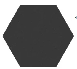 European Tiles Croma Hex Porcelain Wall & Floor Tile 23x27cm in Lava