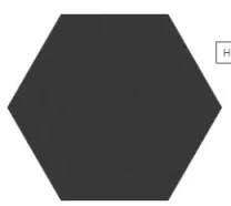 European Tiles Croma Hex Porcelain Wall & Floor Tile 23x27cm in Lava product image - Image 1