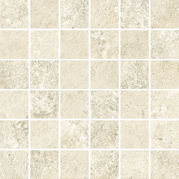 European Tiles Travertino White Cross Cut Mosaic 30x30cm