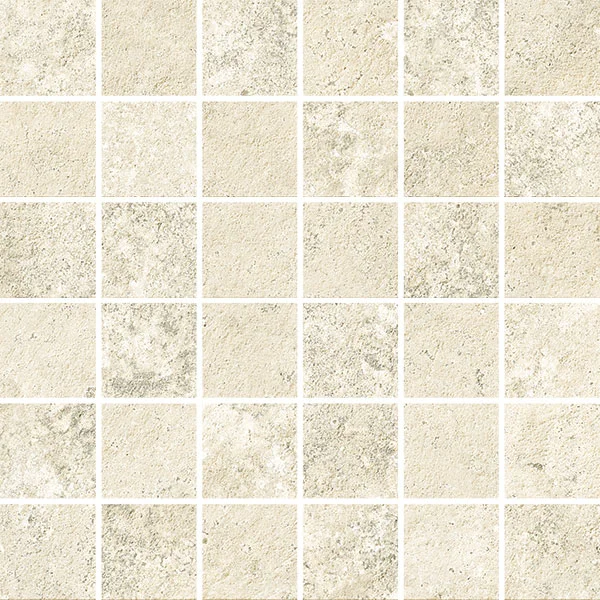 European Tiles Travertino White Cross Cut Mosaic 30x30cm