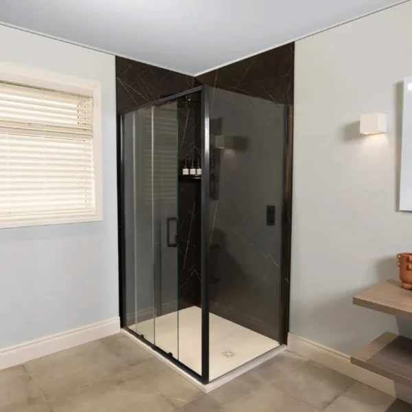 Merlyn Arysto Sleek Arysto Sleek Slider Door 1200 Matt Black 1200mm