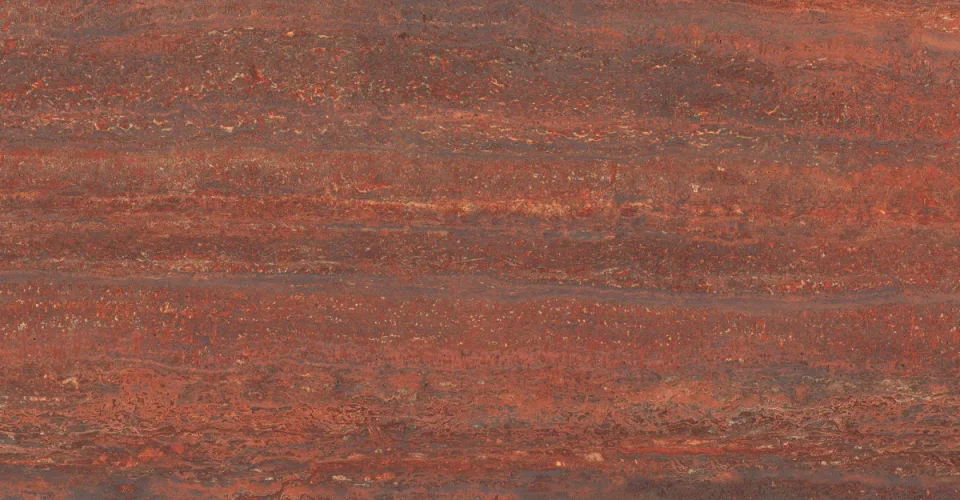 European Tiles Travertino Red Vein Cut Matt Wall & Floor Tile 120x60cm detail view - Image 3