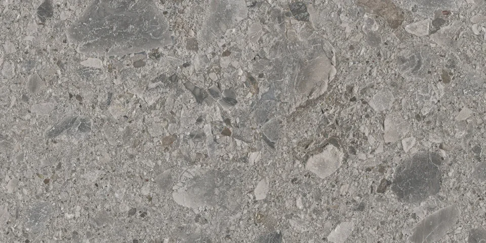 European Tiles Terrazzo GREY 30 X 60 Rectified Matte Tile detail view - Image 5