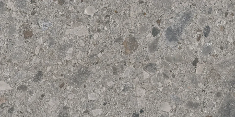European Tiles Terrazzo GREY 30 X 60 Rectified Matte Tile detail view - Image 7