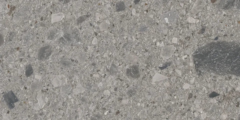 European Tiles Terrazzo GREY 30 X 60 Rectified Matte Tile detail view - Image 8