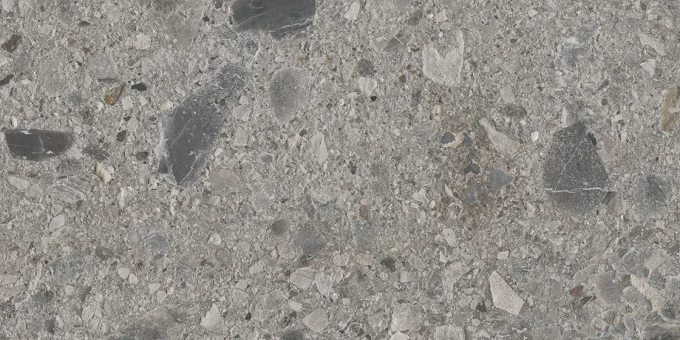 European Tiles Terrazzo GREY 30 X 60 Rectified Matte Tile detail view - Image 11
