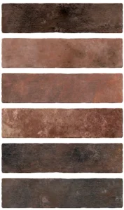European Tiles Boston Charlestone Brown Porcelain Matt Tile 7x28cm