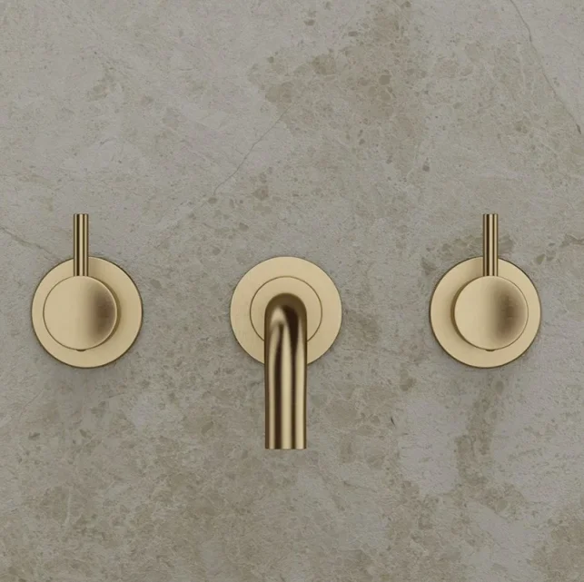Crosswater Mpro Bath 3h Filler Wall Mounted Brushed Brass detail view - Image 2
