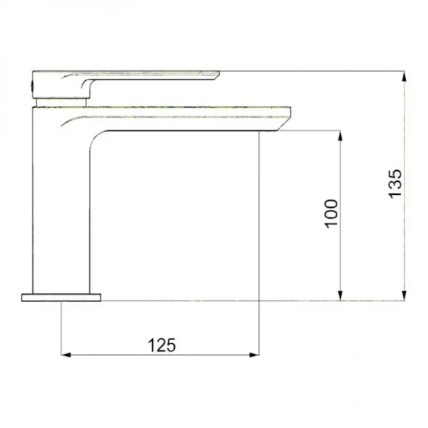 Crosswater Pier Basin Monobloc No Waste Deck Mounted Chrome detail view - Image 3