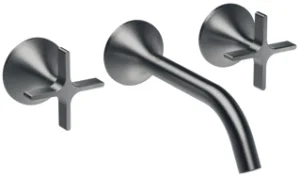 Dornbracht Vaia Wall Mounted Basin Mixer Tap Set without Pop-up Waste Chrome