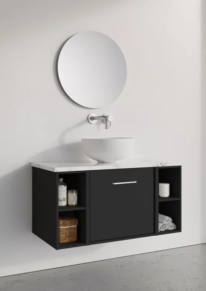 Crosswater Infinity Worktop 910 Carrara Marble Effect