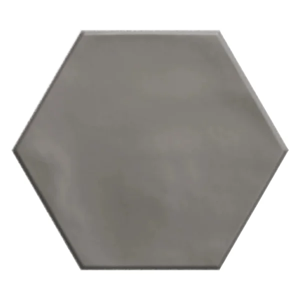 European Tiles Shaped Marble Geometry Hex Matt Grey Floor Tile 15x17.3cm