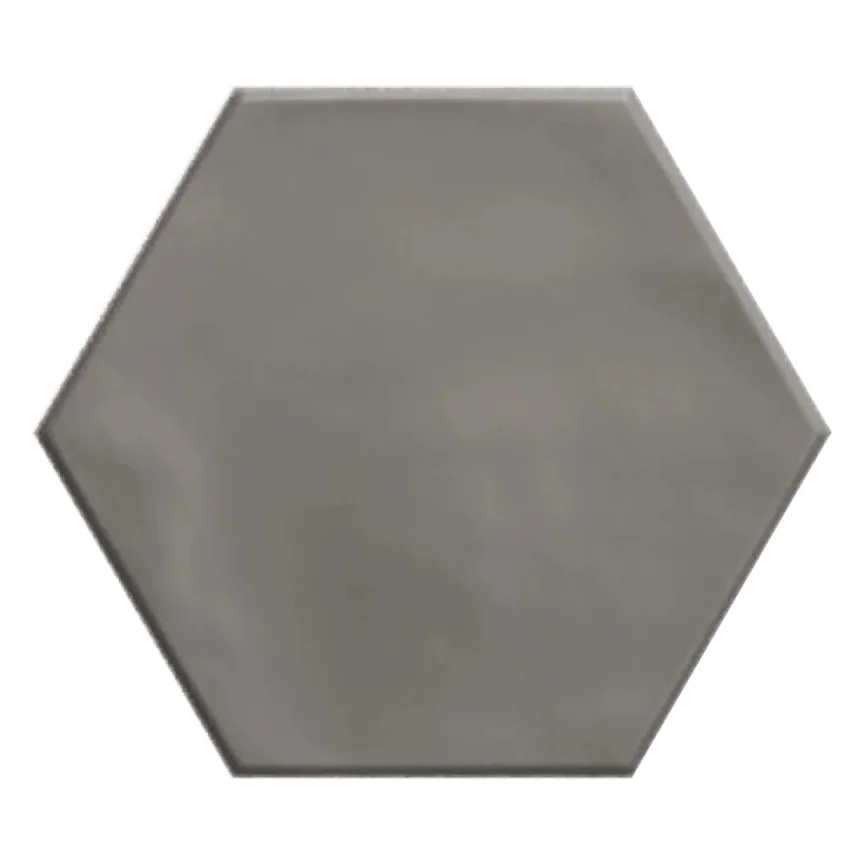 European Tiles Shaped Marble Geometry Hex Matt Grey Floor Tile 15x17.3cm product image - Image 1