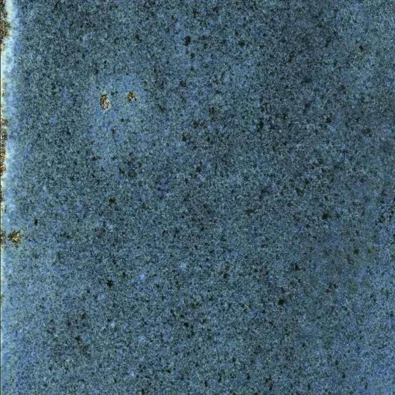 European Tiles Artisan Blue Porcelain Matt Wall & Floor Tile 10x10cm detail view - Image 2
