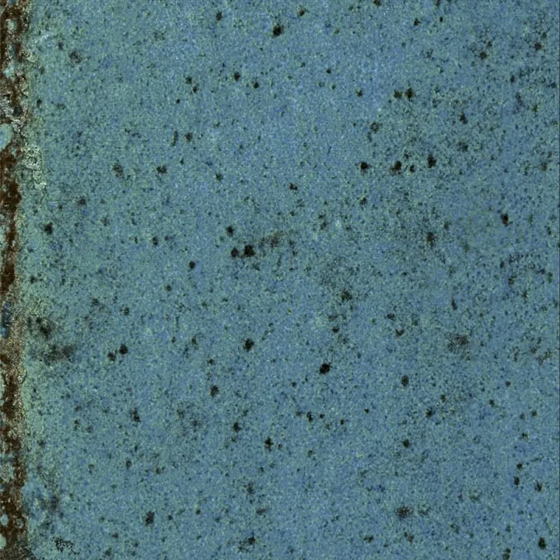 European Tiles Artisan Blue Porcelain Matt Wall & Floor Tile 10x10cm detail view - Image 4