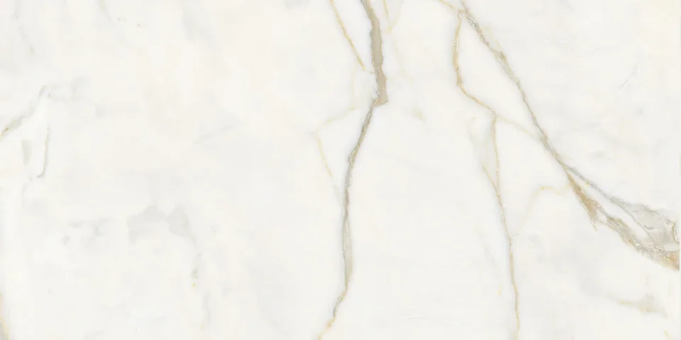 European Tiles Calacatta Top White Matt Wall & Floor Tile 60x120cm detail view - Image 3