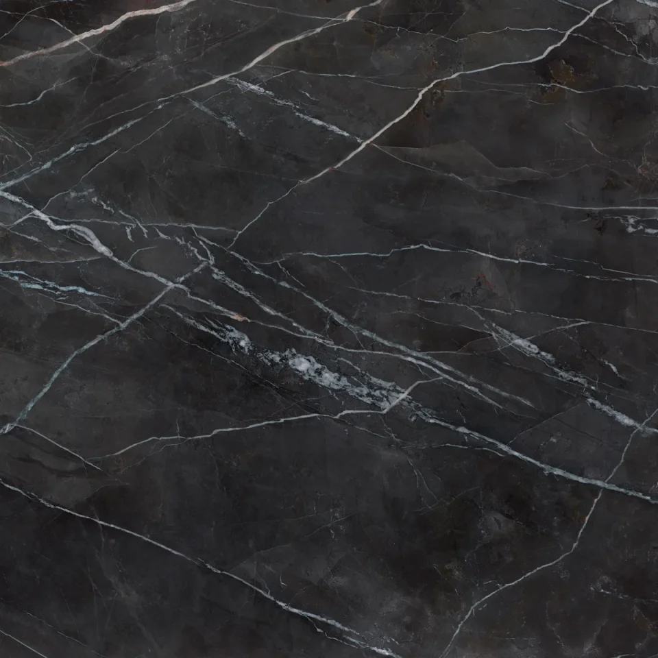 European Tiles Charmo Calacatta Black 120 X 120cm Polished Wall & Floor Tile detail view - Image 2