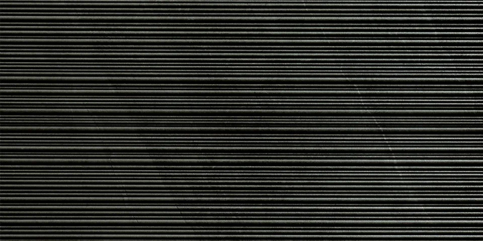 European Tiles Slate Stone DARK RIBBED 30 X 60 Rectified Matte Tile detail view - Image 2