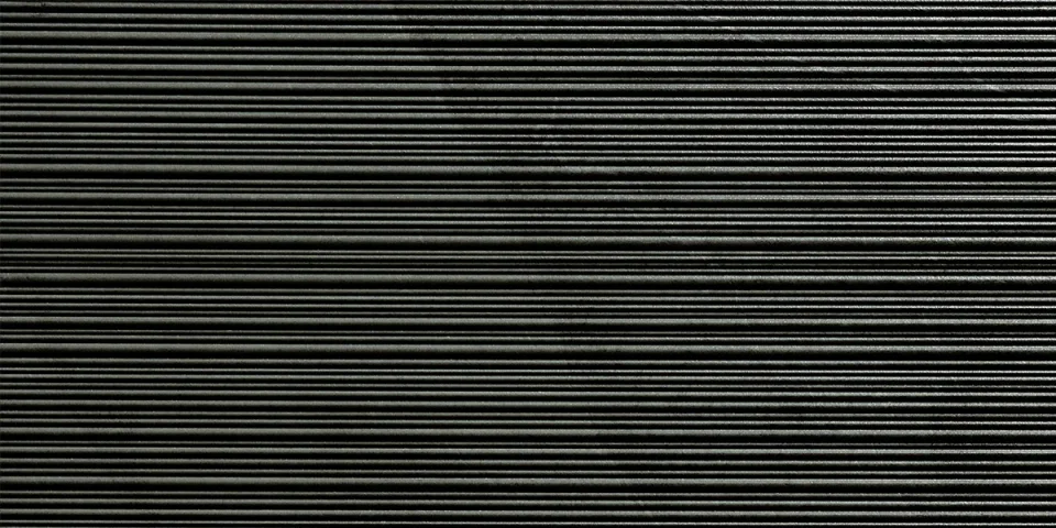 European Tiles Slate Stone DARK RIBBED 30 X 60 Rectified Matte Tile detail view - Image 3