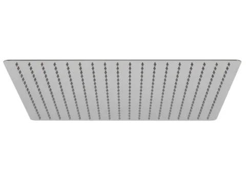 Vado Aquablade Single Function Easy Clean Slim Line Square Shower Head, 500mm (20") Chrome detail view - Image 2