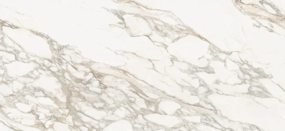European Tiles Marmo CALACATTA GOLD 6MM 120 X 260 Continuous Viewing Rectified Matte Tile detail view - Image 4
