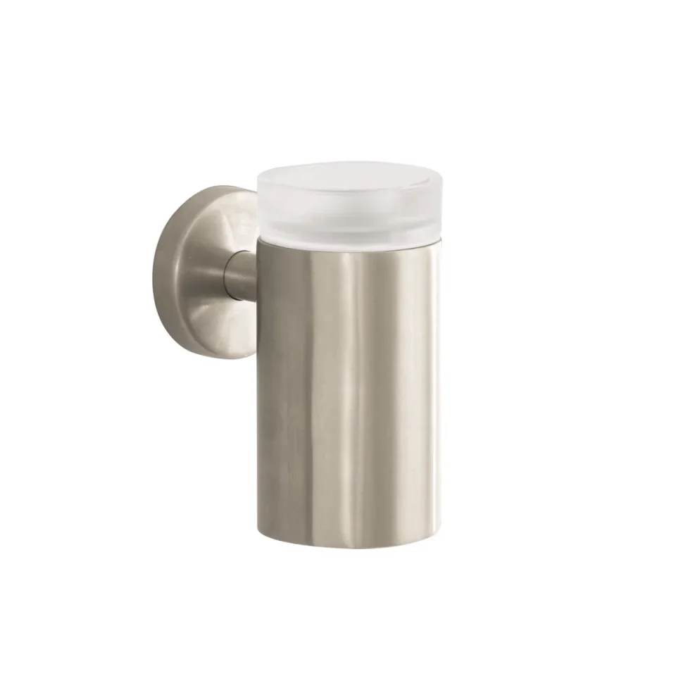 Hansgrohe Logis Toothbrush Tumbler Brushed Nickel product image - Image 1